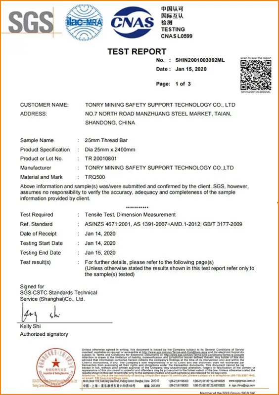 Tonry 3ème Certificat